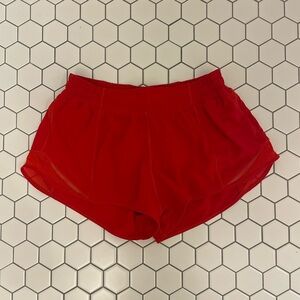 Lululemon Red Hotty Hot Shorts Size 8